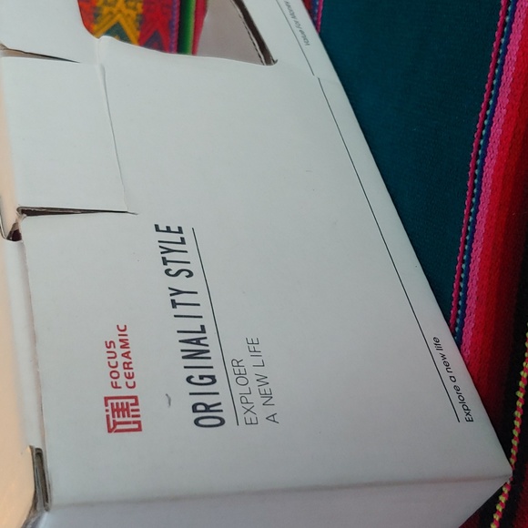 ๐ Kitty Cup & Saucer with Spoon, Red with Koi and Lotus design on Saucer - Picture 10 of 12